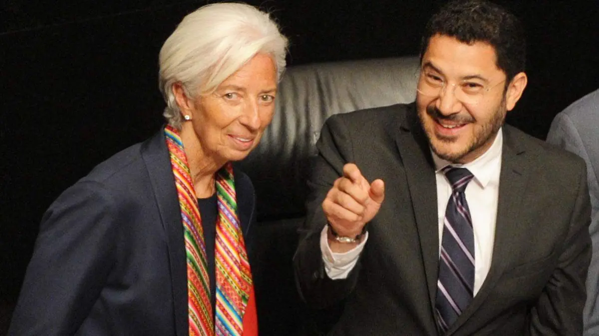 CHRISTINE LAGARDE, MARTI BATRES Y JOSE ELIAS LIXA mauricio huizar